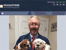 Tablet Screenshot of pasquotankvet.com